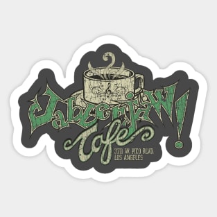 Jabberjaw Cafe Los Angeles 1989 Sticker